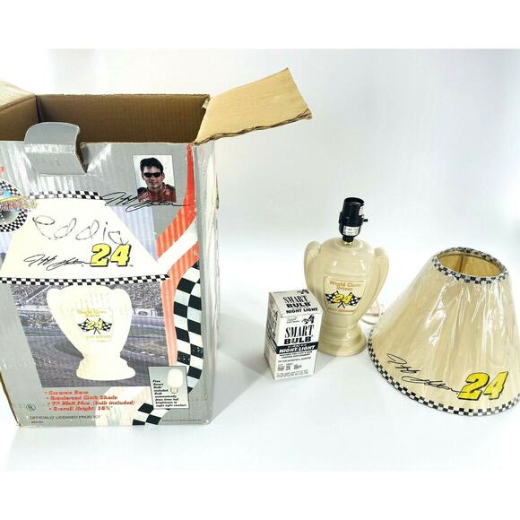 Jeff Gordon Racing #24 World Class Trophy Team Lamp RARE NOS Nascar VINTAGE - Picture 9 of 11